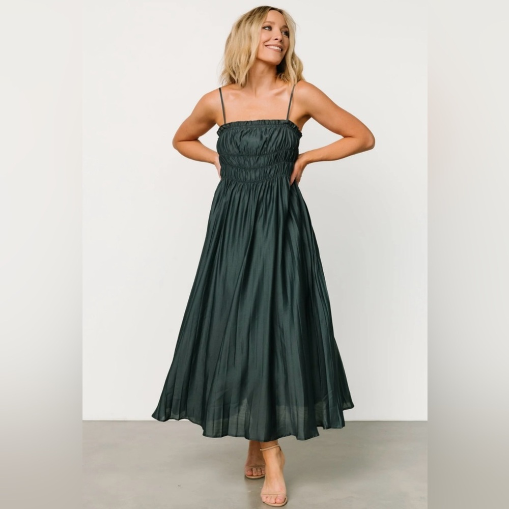 Baltic Born NWT Size M Hattie Maxi Dress Dark Jade